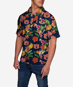Stylish And Unique Gift: Auburn Tigers Fruit Flair All Over Print Polo Shirt