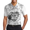 Sugar Skull Couple Personalized Polo Shirt - Unique And Cool Design For Couples