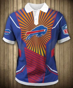 Sunlight Casual 3D Buffalo Bills Polo Collar Shirt