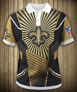 Sunlight Casual 3D Polo Shirt For New Orleans Saints Fans - Comfy And Trendy