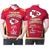 Super Bowl Iv Champions 3D Printed Polo Shirt For Kansas City Chiefs Fans