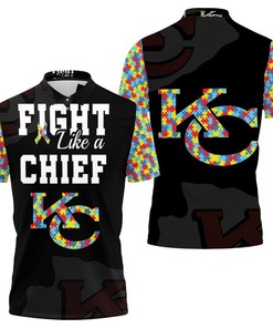 Support Autism Awareness With This Kansas City Chiefs Polo Shirt