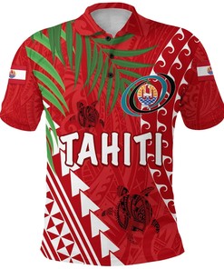 Tahiti Rugby Personalized Polo Shirt - Bold And Striking Design With All Over Print