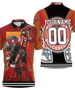 Tampa Bay Buccaneers Mike Evans 2021 Nfl Champions Polo Shirt- 3D
