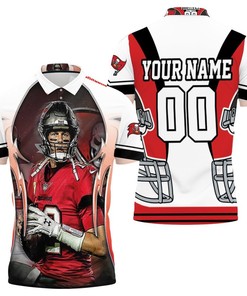 Tampa Bay Buccaneers Super Bowl Champions Tom Brady 2021 Personalized 3D All Over Print Polo Shirt Gift