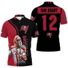Tampa Bay Buccaneers Tom Brady 12 Legend Printed 3D All Over Print Polo Shirt Gift For Fans
