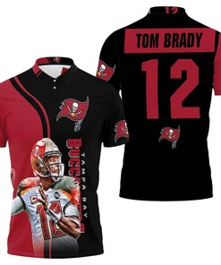 Tampa Bay Buccaneers Tom Brady 12 Legend Printed 3D All Over Print Polo Shirt Gift For Fans
