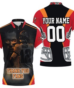 Tampa Bay Buccaneers Tom Brady 12 Poster For Fans Personalized 3D All Over Print Polo Shirt Gift With Personal Touch