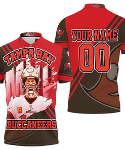 Tampa Bay Buccaneers Tom Brady 12 Super Bowl Champions 2021 Personalized 3D All Over Print Polo Shirt Gift For Fans
