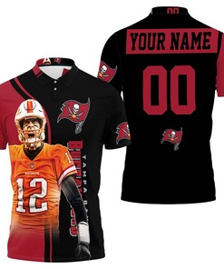 Tampa Bay Buccaneers Tom Brady Best Player Legend 3D Printed Personalized 3D All Over Print Polo Shirt Gift For Fans