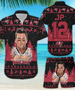 Tampa Bay Buccaneers Tom Brady Legend 12 Snow Pattern Polo Shirt Gift For Fans With Personalization