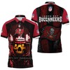 Tampa Bay Buccaneers Yellow Skull Nfc South Division Champions Super Bowl 2021 3D All Over Print Polo Shirt