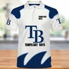 Tampa Bay Rays Personalized Polo T-Shirt - Casual And Cool Design