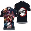 Tanjiro And Demon Slayers Corps Black Polo Shirt - Bold And Artistic
