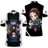 Tanjiro With Demon Slayers Corps Kimetsu No Yaiba Polo Shirt - Strong And Fearless