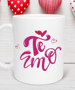 Te Amo Love You Valentine's Day Mug Gift Set - Girlfriend or Boyfriend Mug