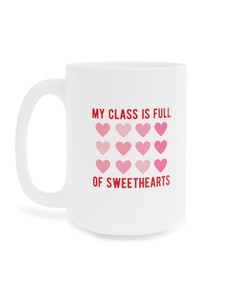 Teacher Valentine's Mug - Heart Candy - Coffee Lover - Teacher Appreciation Gift Set