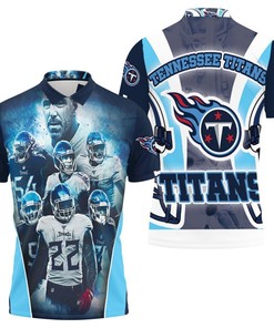 Team Afc South Division Champions 3D All Over Print Polo Shirt - Tennessee Titans Super Bowl 2021 - Best For Titans Fans