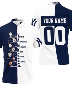 Team Member Signed Personalized Ny Yankees 3D Polo Shirt - Perfect Gift For Fans