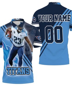 Tennessee Titans Afc Division South Personalized Polo Shirt - Tye Smith 23 - Super Bowl 2021 Champions