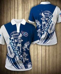 Tennessee Titans Casual 3D Polo Shirt - Stylish And Comfortable Fan Gear
