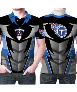 Tennessee Titans Sword Logo 3D Printed Polo Shirt - Ideal Gift For Fans