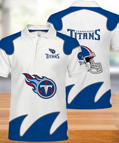 Tennessee Titans White Polo Shirt - Fan Favorite