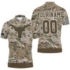 Texas Longhorns Camouflage 3D All Over Print Polo Shirt - Contemporary Camo Design For Fans