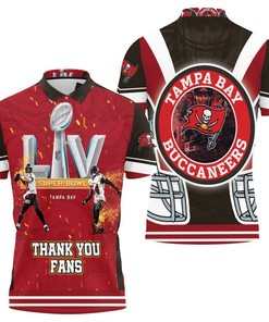 Thank You Fan 3D All Over Print Polo Shirt- Tampa Bay Buccaneers 2021 Nfl Champions Fan Gift