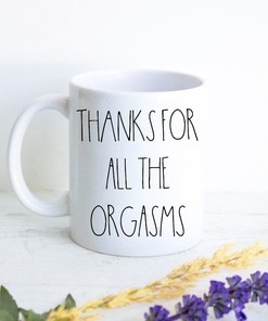 Thanks For All The Orgasms Mug - Boyfriend Gift - Gift For Him - Anniversary Mug - Husband Gift - Double Mug