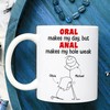 Thanks For All The Orgasms Mug - Customised Naughty Valentines Mug for Him or Her