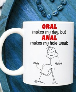 Thanks For All The Orgasms Mug - Customised Naughty Valentines Mug for Him or Her