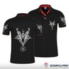 The Baphomet Goat Skull Gift Men'S Polo Shirt - Perfect Gift For Fans Of Skulls And Occult Style