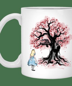 The Cheshire's Tree Sumi-e Mug Set, Best Gift for Friends or Lovers with Love Quotes