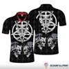 The Evil And Angel Skull Gift Men'S Polo Shirt - Perfect Gift For Fans Of Skulls And Contrasting Fashion