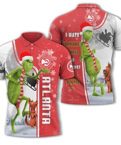The Grinch Atlanta Hawks Nba Polo Shirt - Personalized And Fun Fan Gear