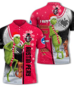The Grinch Austin Peay Governors Ncaa Polo Shirt - Funny And Unique Fan Apparel
