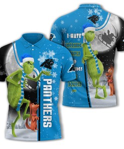 The Grinch Carolina Panthers Nfl Polo Shirt - Fashion-Forward And Personalized Fan Apparel
