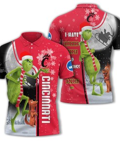 The Grinch Cincinnati Bearcats Ncaa Polo Shirt - Stylish And Customized Fan Apparel