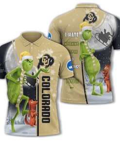 The Grinch Colorado Buffaloes Ncaa Polo Shirt - Customized And Unique Fan Apparel