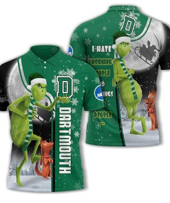 The Grinch Dartmouth Big Green Ncaa Polo Shirt - Unique And Personalized Fan Apparel