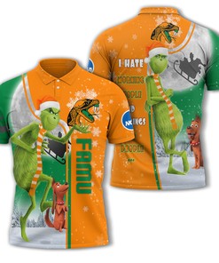The Grinch Florida Am Rattlers Ncaa Polo Shirt - Funny And Unique Fan Apparel