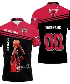 The Last Dance Chicago Bulls Michael Jordan Signed 3D Polo Shirt - Fan Gift
