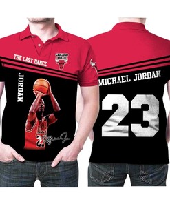 The Last Dance Chicago Bulls Michael Jordan Signed 3D Polo Shirt - Perfect Gift For Fans