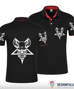 The Skull With Horn Gift Men'S Polo Shirt - Perfect Gift For Fans Of Skulls And Unique Fashion