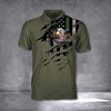 Thin Green Line Military 3D Printed Polo Shirt - Gift For Patriotism