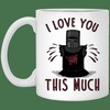 This much Mug Set, Best Gift for Friends or Lovers with Love Quotes