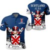 Timeless And Classic: Barbour Scottish Family Crest Scotland Golf Polo Shirt With Personalized Print