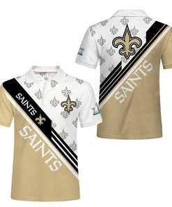 Timeless Style - New Orleans Saints 3D Button-Up Polo Shirt