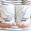 Together and Forever Couples Valentines Day Coffee Mug Gift Idea